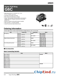 Datasheet G6C-2117P manufacturer Omron