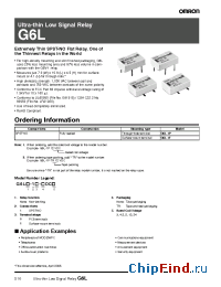 Datasheet G6L-1P производства Omron
