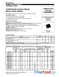 Datasheet 1SMB5943B производства ON Semiconductor