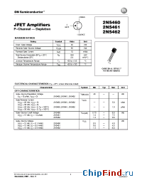 Datasheet 2N5461RLRA производства ON Semiconductor