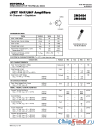 Datasheet 2N5484 производства ON Semiconductor