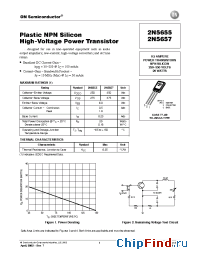 Datasheet 2N5656 производства ON Semiconductor