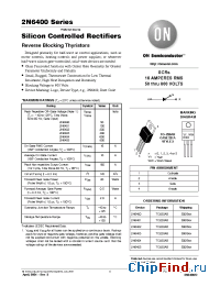 Datasheet 2N6405 производства ON Semiconductor