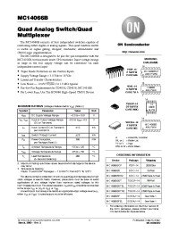 Datasheet 4066 manufacturer ON Semiconductor