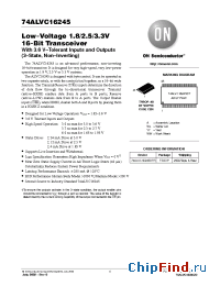 Datasheet 74ALVC16245DT производства ON Semiconductor
