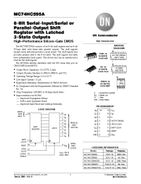 Datasheet 74HC595 производства ON Semiconductor