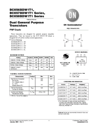 Datasheet BC856BDW1T1 производства ON Semiconductor
