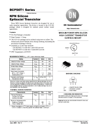 Datasheet BCP56-16T1 manufacturer ON Semiconductor