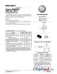 Datasheet BSS138LT1G manufacturer ON Semiconductor