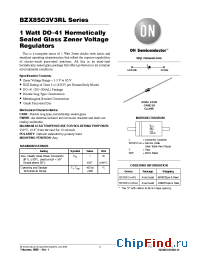 Datasheet BZX85C33RL производства ON Semiconductor