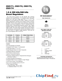 Datasheet CS5172GDR8 manufacturer ON Semiconductor