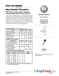 Datasheet DTA114Y manufacturer ON Semiconductor