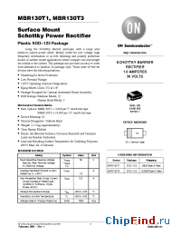 Datasheet MBR130T3 производства ON Semiconductor