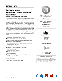 Datasheet MBRM130L производства ON Semiconductor