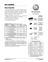 Datasheet MC14069UBFEL производства ON Semiconductor