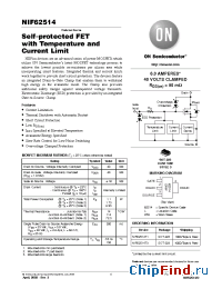 Datasheet NIF62514T3 производства ON Semiconductor