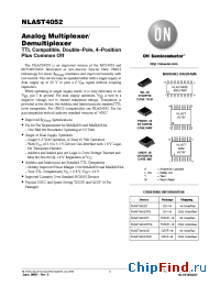 Datasheet NLAST4052DT производства ON Semiconductor