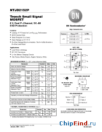 Datasheet NTJD2152PT1G производства ON Semiconductor