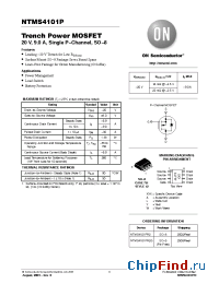 Datasheet NTMS4101PR2 производства ON Semiconductor