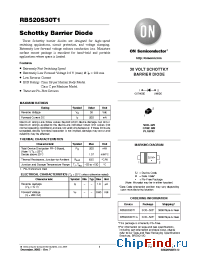 Datasheet RB520S30T1 производства ON Semiconductor