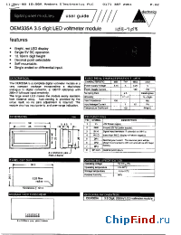 Datasheet OEM-335A manufacturer OPTEK