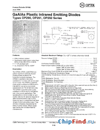 Datasheet OP290A производства OPTEK