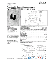 Datasheet OPB626 производства OPTEK