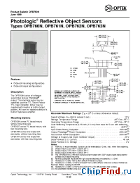 Datasheet OPB762T производства OPTEK