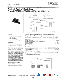 Datasheet OPB827C производства OPTEK