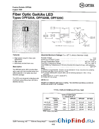 Datasheet OPF320A производства OPTEK