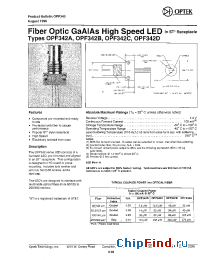 Datasheet OPF342C производства OPTEK