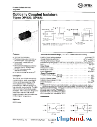 Datasheet OPI123 производства OPTEK