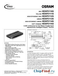 Datasheet HDSP2112S производства OSRAM