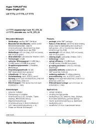 Datasheet LBT773-N1P1-35 производства OSRAM