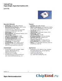 Datasheet LHT774-L2M2-1 производства OSRAM