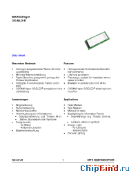 Datasheet OS-ML01B-Y производства OSRAM