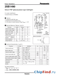 Datasheet 2SD2250 производства Panasonic