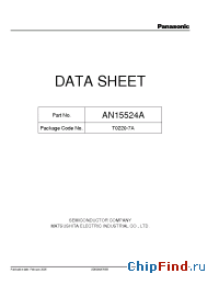 Datasheet AN15524A производства Panasonic