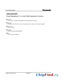 Datasheet AN32502A производства Panasonic