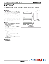 Datasheet AN8882 manufacturer Panasonic
