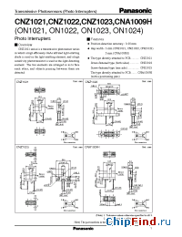 Datasheet CNZ1021ON1021 manufacturer Panasonic