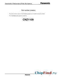 Datasheet CNZ1109ON1109 производства Panasonic