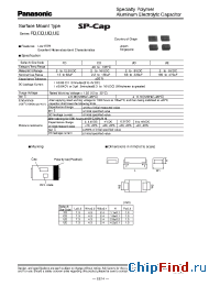 Datasheet EEFCD0E820R manufacturer Panasonic