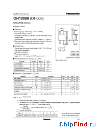 Datasheet OH10008OH008 manufacturer Panasonic