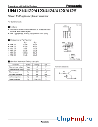 Datasheet UN4122 производства Panasonic