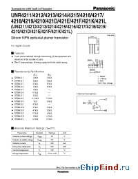 Datasheet UNR421DUN421D производства Panasonic