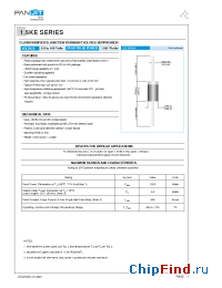 Datasheet 1.5KE350CA manufacturer Pan Jit