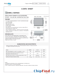 Datasheet 1.5SMCJ11C manufacturer Pan Jit