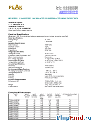 Datasheet P10AU-2424E manufacturer PEAK