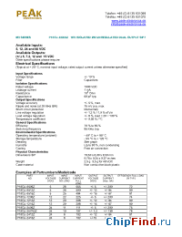 Datasheet P10CU-2415Z manufacturer PEAK